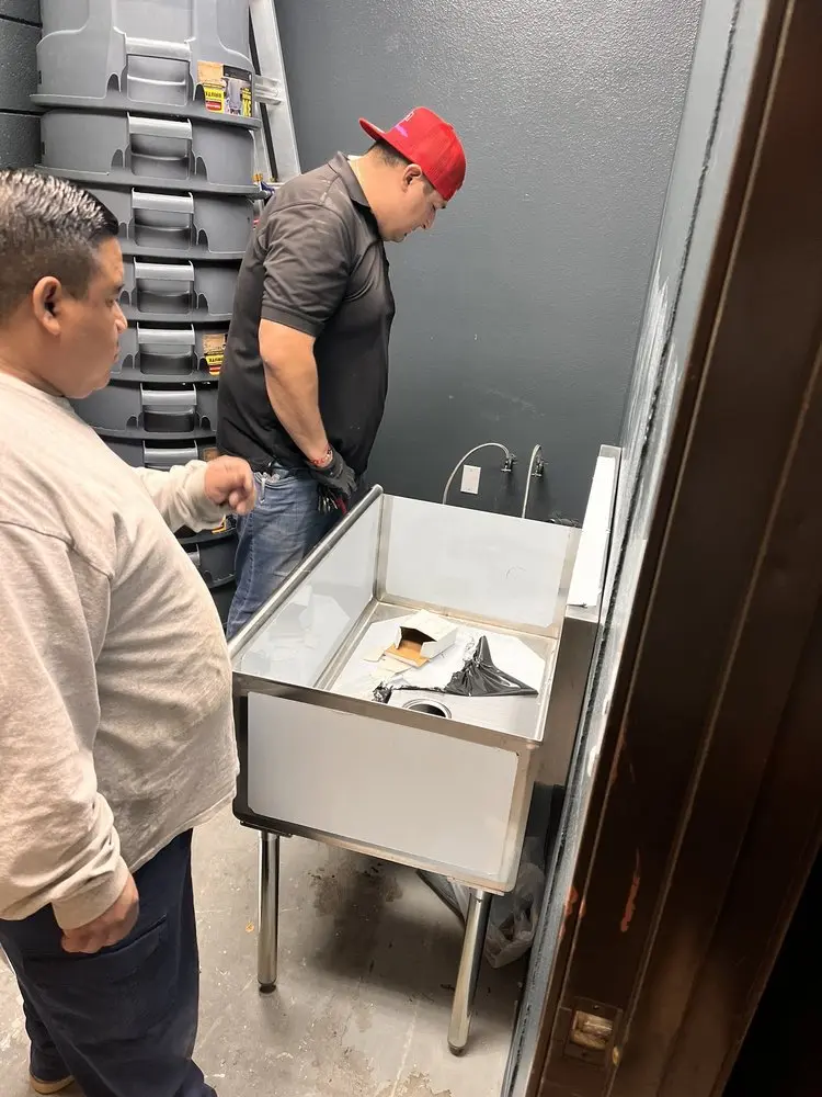 Commercial plumbing and sink installation in Pine Grove